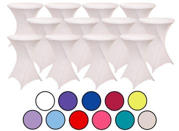 12-pack Statafelrokken - Stretch - 80-85x110 cm - Lavendel, Huis en Inrichting, Verzenden, Nieuw