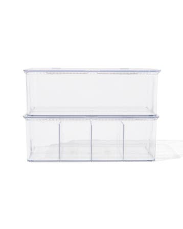 HEMA Opbergdozen met deksel en divider - 2 stuks, Verzenden, Nieuw