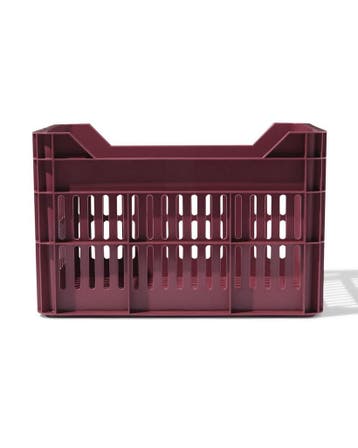 HEMA Fietskrat 30L bordeauxrood, Verzenden, Nieuw