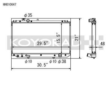 Koyo 97-05 Toyota Aristo / Lexus GS300 Radiator, Ophalen of Verzenden, Nieuw