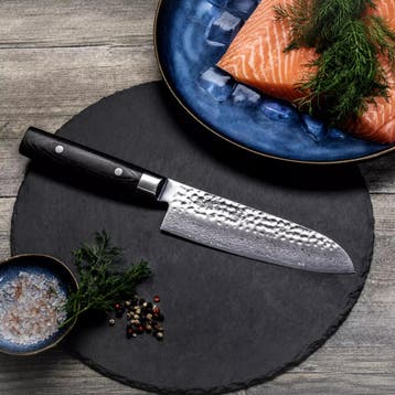 Yaxell Zen Santoku Koksmes 12,5 cm – 37 Lagen Damaststaal., Ophalen of Verzenden, Nieuw, Overige materialen