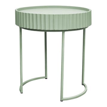 Bijzettafel Rill rond 46x40 cm mintgroen [en.casa], Verzenden, Nieuw