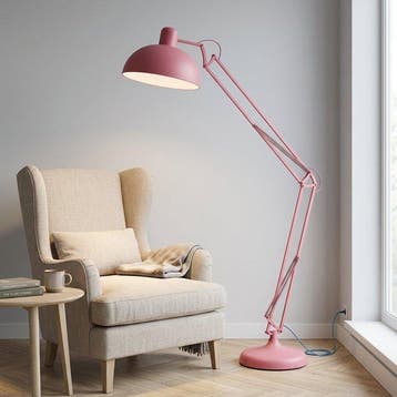 Staande lamp - Staal - 190 cm - Roze
