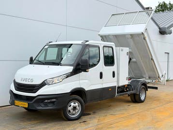 Iveco Daily 35C16 3.0 Dubbele Cabine Kipper Dubbellucht 3,5t, Gebruikt, Euro 6, Iveco, Wit