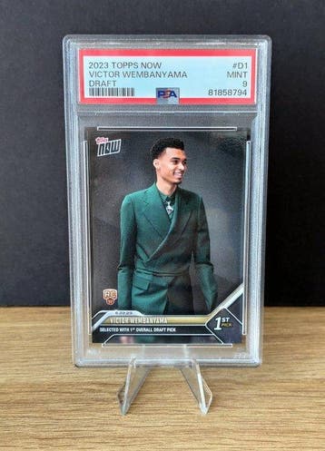 2023 * Topps Now Victor Wembanyama #D1 Draft Night - PSA 9, Nieuw