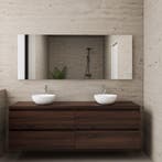 ACTIE BWS Badmeubel | Paris | Sonoma Choco | 160 cm | met, Ophalen of Verzenden, Nieuw, Bad