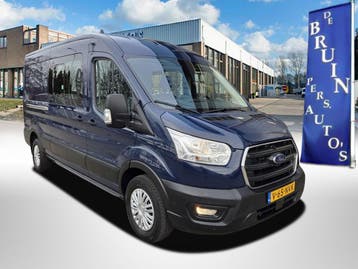 Ford Transit Dubbel Cabine 2.0 TDCI 170pK L3H2 DC 6 persoons, Automaat, Stof, Gebruikt, Euro 6