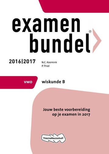 Examenbundel 2016 2017 vwo wiskunde b 9789006629354, Zo goed als nieuw
