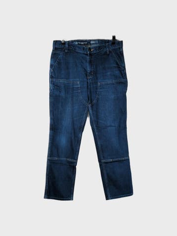 Carhartt Jeans Heren maat W36 / L30 Blauw Vintage, W36 - W38 (confectie 52/54), Blauw, Carhartt, Ophalen of Verzenden