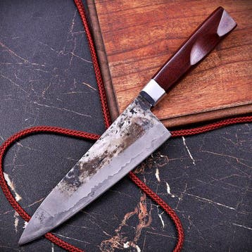 Custom Hand-Forged Premium Chefs Knife - Tafelmes - Staal,