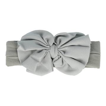 Haarband Sierband - Strikje 10cm - Baby - Grijs, Nieuw