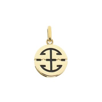 Gouden hanger van Chinees gelukssymbool (Hanger of bedel), Ophalen of Verzenden, Gebruikt, Goud, Overige merken