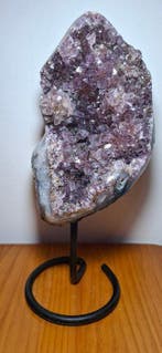 amethist paarse amethistkwarts - Hoogte: 33 cm - Breedte: 15