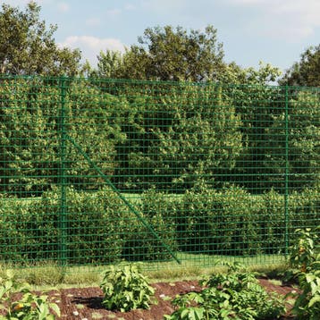 vidaXL Draadgaashek met flens 1,8x25 m groen, Verzenden, Nieuw, IJzer, 1 tot 2 meter