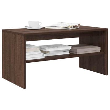 vidaXL Tv-meubel 80x40x40 cm bewerkt hout bruin eikenkleur, Verzenden, Nieuw, Overige houtsoorten