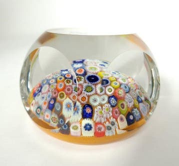 Strathearn Glass Scotland - Presse-papier - Faceted, Antiek en Kunst, Antiek | Glas en Kristal