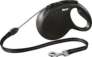 FLEXI CLASSIC CORD ZWART M 8MTR, Dieren en Toebehoren, Verzenden, Nieuw