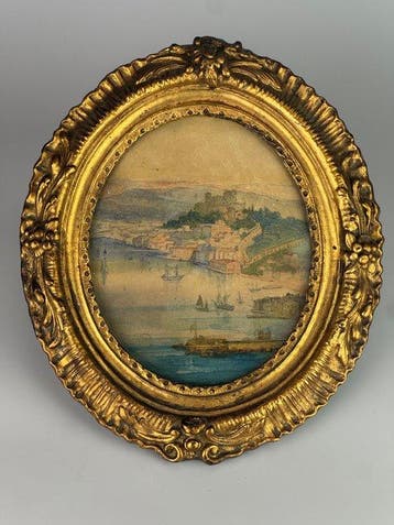 Alberto Rieger (1834-1905), Attributed to - Paesaggio, Antiek en Kunst