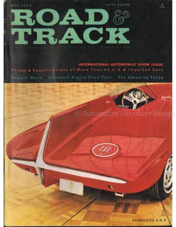 1960 ROAD AND TRACK MAGAZINE MEI ENGELS, Nieuw, Author