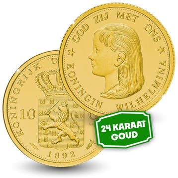 Allereerste Gouden tientje ooit uit 1892 nu € 69,95, Goud, Nederland