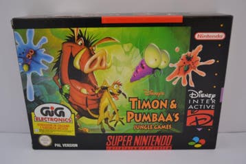 Disneys Timon & Pumbaas Jungle Games - NEW (SNES EUR CIB), Verzenden, Zo goed als nieuw