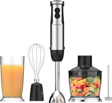 Staafmixer 5-in-1 Set - 1000W - Vaatwasserbestendig, Verzenden, Zo goed als nieuw