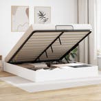 vidaXL Ottoman Bedframe Wit 203 x 160 x 25 cm Geconstrueerd, Verzenden, Nieuw, Wit, Hout