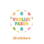 Vrolijk pasen - 30 stickers - Sluitstickers - paashaas -..., Ophalen of Verzenden, Nieuw, Sticker