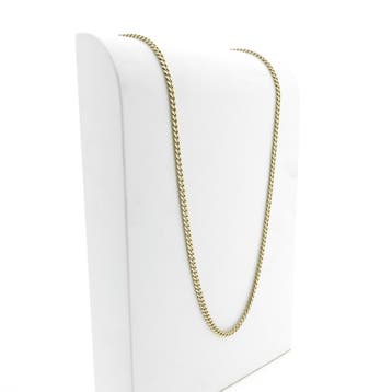 8 karaat gourmetschakel ketting, Ophalen of Verzenden, Gebruikt, Geel, Goud