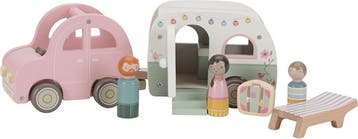 Little Dutch - Speelgoed auto met caravan FSC, Ophalen of Verzenden, Nieuw