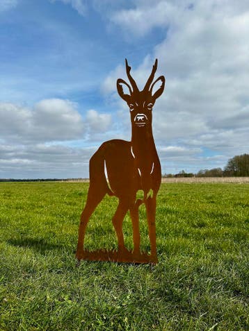 Tuinbeelden | 100+ dieren | Cortenstaal &amp; zwart, Nieuw, Metaal
