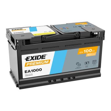 Exide Premium accu | EA1000 | 12V 100Ah, Ophalen of Verzenden, Nieuw