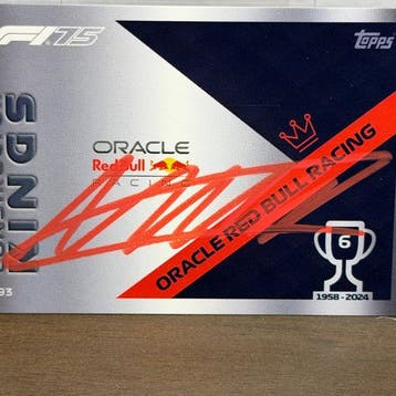 Red Bull Racing - Topps n° 293 - Constructor Kings - signed, Nieuw