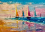 Yuni R. P - Veleros en la Brisa del Ocaso