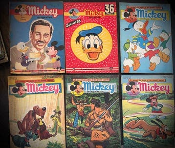Mickey Mouse - 27 issues of Mickey Magazine (1951-1957) +, Verzamelen, Nieuw