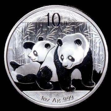 China. 10 Yuan 2010 - Panda, 1 Oz (.999) (Zonder