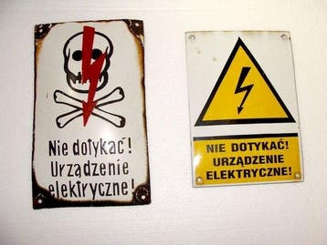 Verzameling emailleborden - oud emaillebord - Polen /