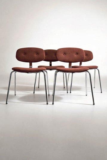 Strafor - Pierre Paulin - Stoel (4) - Textiel