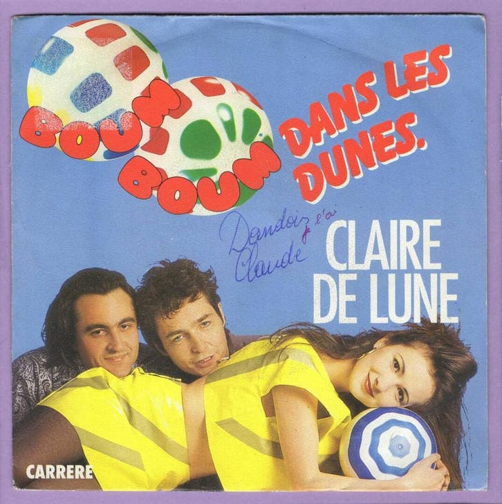 Claire De Lune – Boum Boum Dans Les Dunes. / Boum Rap (7-Vi, Cd's en Dvd's, Vinyl Singles, Ophalen of Verzenden