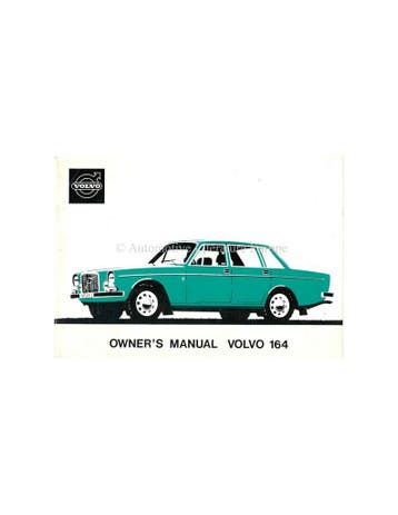1973 VOLVO 164 INSTRUCTIEBOEKJE ENGELS, Auto diversen