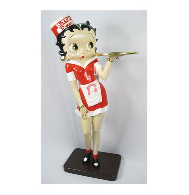 Betty Boop 5ft (1.52 m.) Diner Serveerster Beeld, Verzamelen, Beelden en Beeldjes, Ophalen