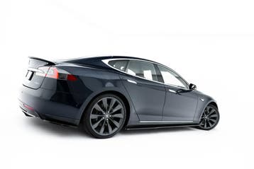 Zij Skirts Diffuser V.2 Tesla Model S Mk1 Maxton Glans Zwart, Auto-onderdelen, Ophalen of Verzenden, Nieuw