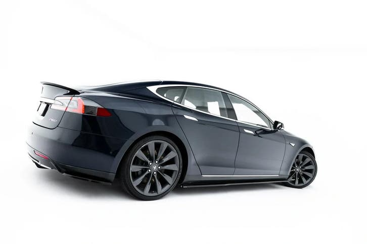 Zij Skirts Diffuser V.2 Tesla Model S Mk1 Maxton Glans Zwart, Auto-onderdelen, Carrosserie en Plaatwerk, Ophalen of Verzenden