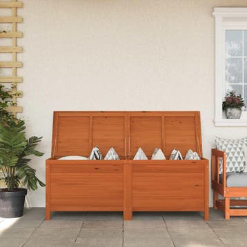 vidaXL Tuinbox 150x50x56,5 cm massief vurenhout bruin, Verzenden, Nieuw