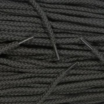 Touw veters - Zwart • 120  cm x 8 mm, Ophalen of Verzenden, Nieuw