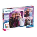 Clementoni Frozen Puzzel 3x48st. (Binnenspeelgoed), Ophalen of Verzenden, Nieuw