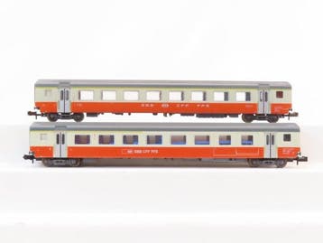 Minitrix N - o.a. 3147 - Modeltrein personenwagen (1) - 2x, Nieuw