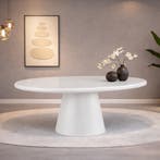 Ronde Betonlook Eettafel – Ø130 – Nieuw – €599, Overige materialen, Verzenden, Rond, Nieuw