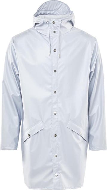 Rains - Maat XS/S Long Jacket Unisex - Metallic Ice Grey, Verzenden, Nieuw