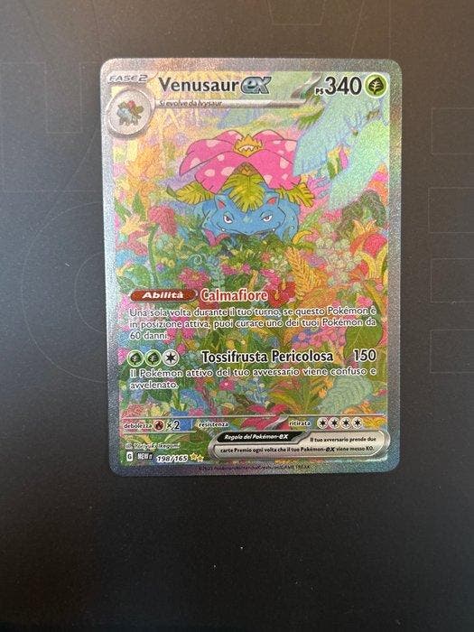 Pokémon - 1 Card - Venusaur 198/165 Full art, Foil, Secret, Hobby en Vrije tijd, Verzamelkaartspellen | Pokémon